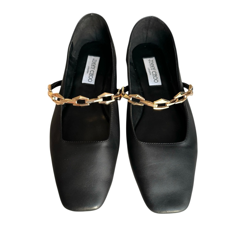 Jimmy Choo Diamond Tilda Flats in Black